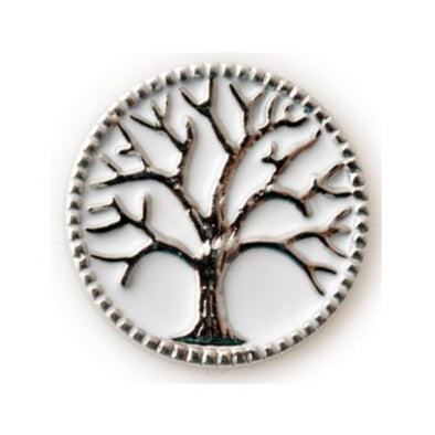 Metal Enameled Tree of Life 20mm (Assorted Colors)