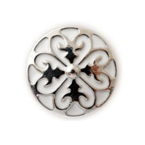 Metal Filigree 20mm Metal Snap Charms (Assorted Colors)