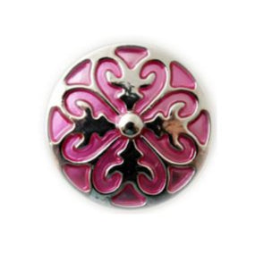 Metal Filigree 20mm Metal Snap Charms (Assorted Colors)