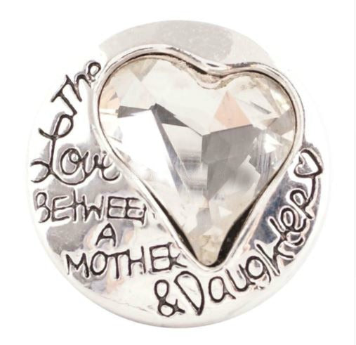 Metal Rhinestone Sister Snap 20mm (Assorted Colors)