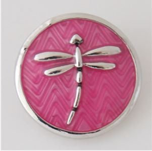 Enameled Metal Dragonfly 20mm (Assorted Colors) for Snap Charm Jewelry