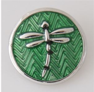 Enameled Metal Dragonfly 20mm (Assorted Colors) for Snap Charm Jewelry