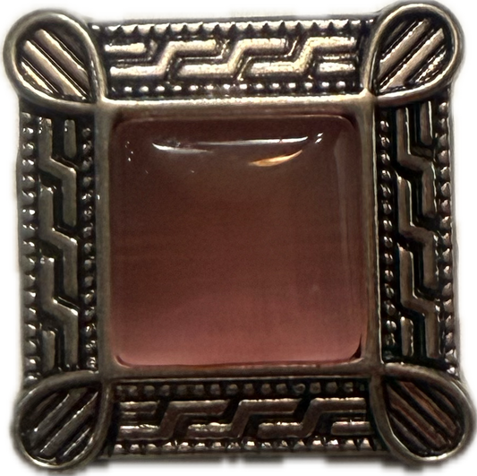 Metal Large Rhinestone Square 20mm Snap Charm for Snap Jewelry (Assorted Colors)