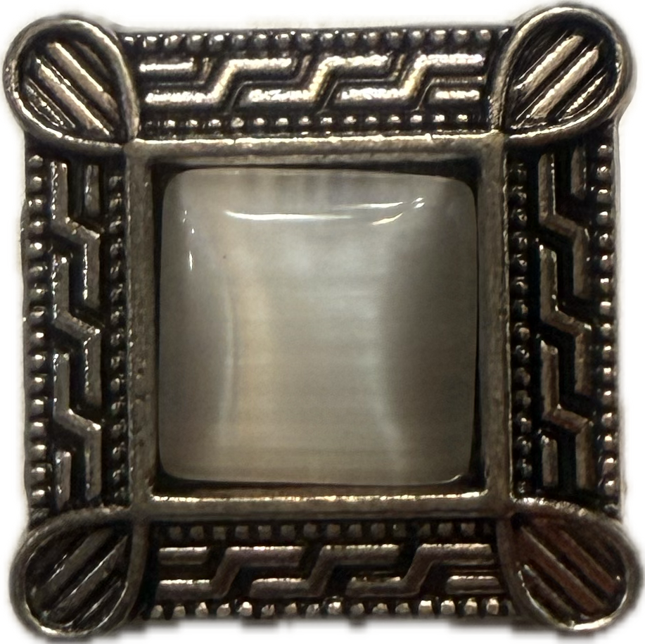 Metal Large Rhinestone Square 20mm Snap Charm for Snap Jewelry (Assorted Colors)