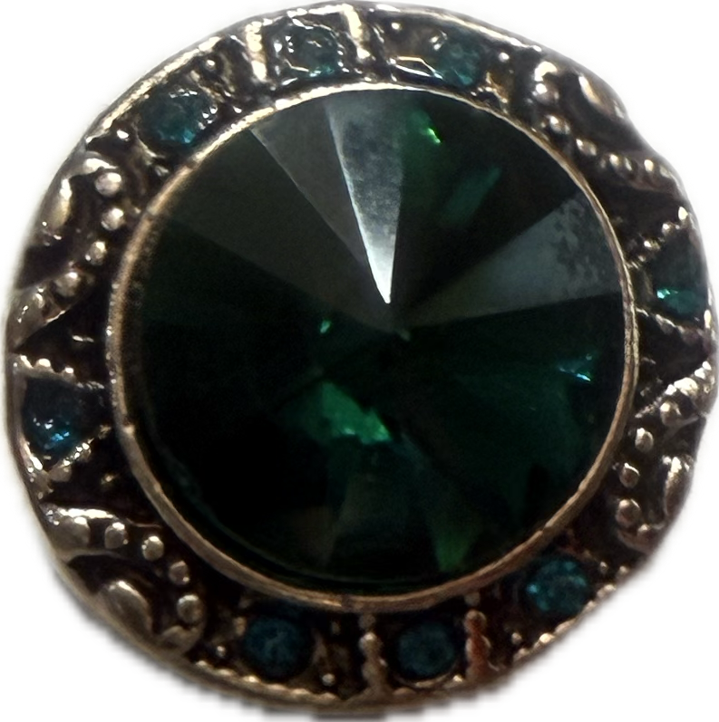 Round Large Rhinestone Snap Charm 20mm for Snap Jewelry (Assorted Colors)