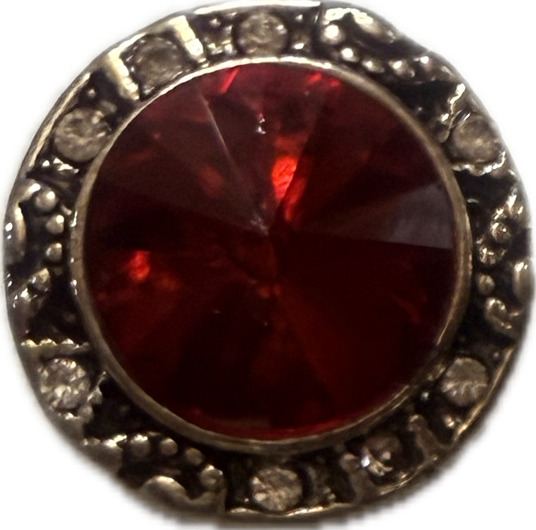 Round Large Rhinestone Snap Charm 20mm for Snap Jewelry (Assorted Colors)