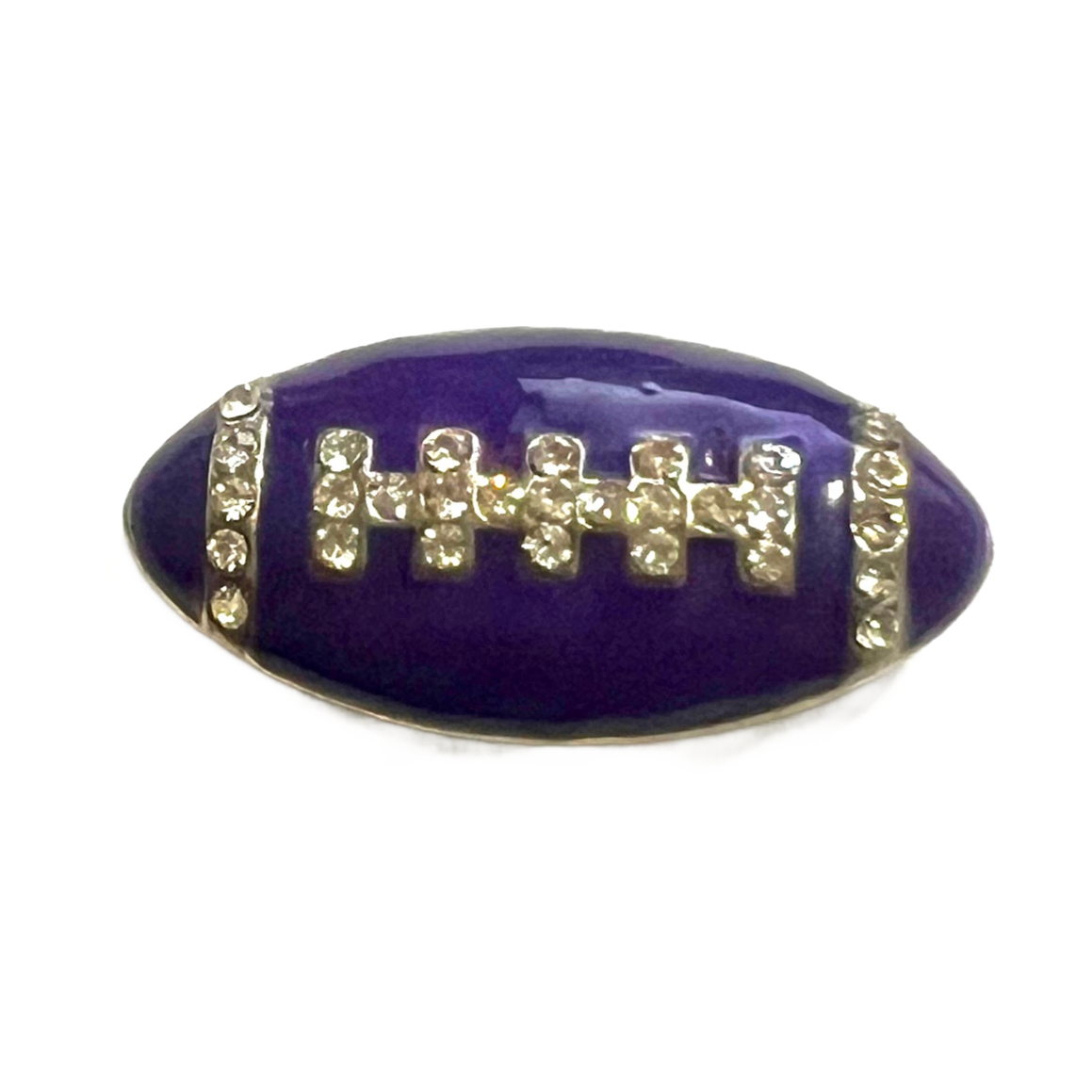 Large Football Bling Metal Sports Snap 20mm-Snap Charm Jewelry (Assorted Colors)