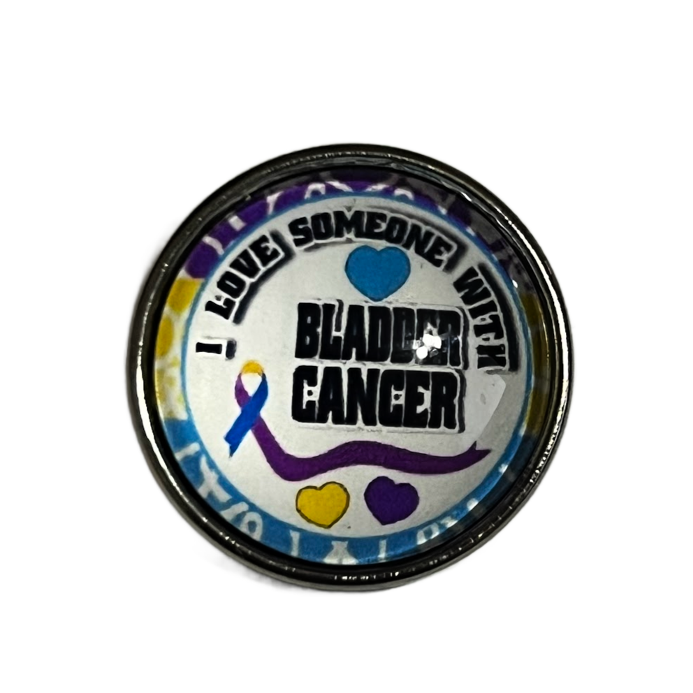 I Love Someone with Bladder Cancer 20mm Snap for Snap Charm Jewelry