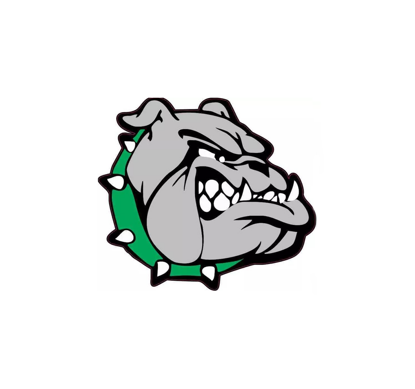 Green Bull Dog Snap Charm 20mm