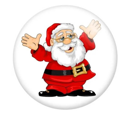 Santa Claus Christmas 20mm Snap Charm