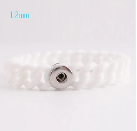 Silicone Small Loop Single Snap 12mm ( Assorted Colors)