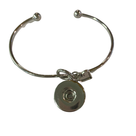 Love Knot Bangle Dangle Charm 20mm Snap Bracelet