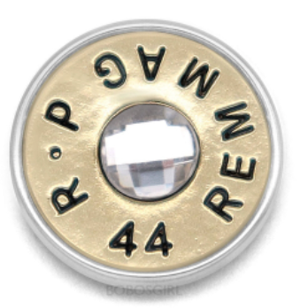 Fake Rhinestone Ammo 18mm Snap Charms (Assorted Styles)