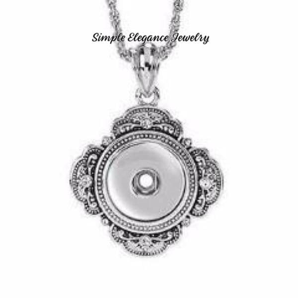 Antique Rhinestone Snap Necklace-Chain 20mm Snaps - Snap Jewelry