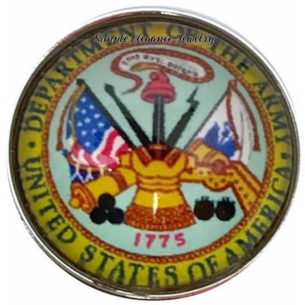 Army Military Snap Charm 20mm for Snap Jewelry - Snap Jewelry