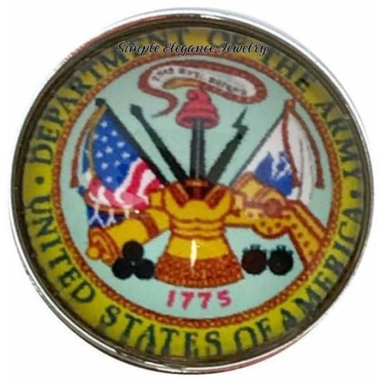 Army Military Snap Charm 20mm for Snap Jewelry - Snap Jewelry