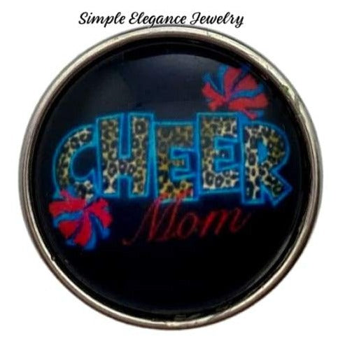 Cheer Mom Snap Charm 20mm - Snap Jewelry