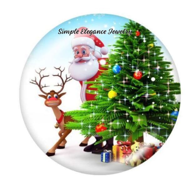 Christmas Santa Snap Charm - Snap Jewelry