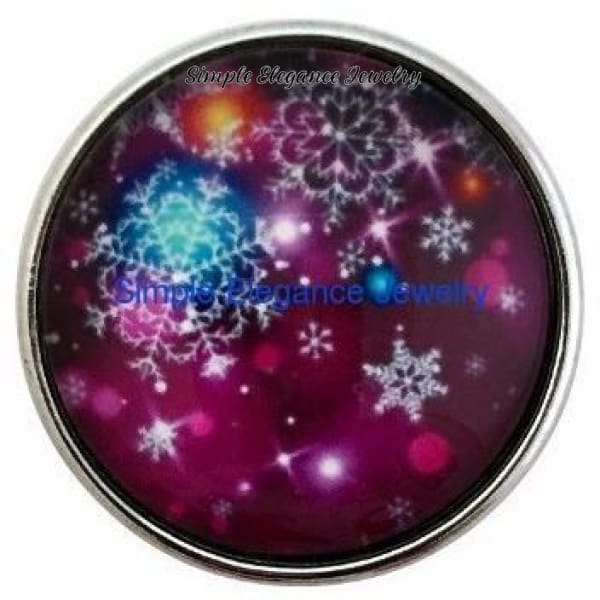 Christmas Snowflake Snap 20mm - Snap Jewelry