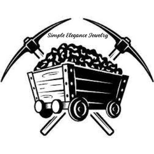 Coal Miner Snap Charm 20mm for Snap Charm Jewelry - Snap Jewelry