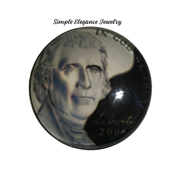 Coin Money Snap Charms - 4 - Snap Jewelry