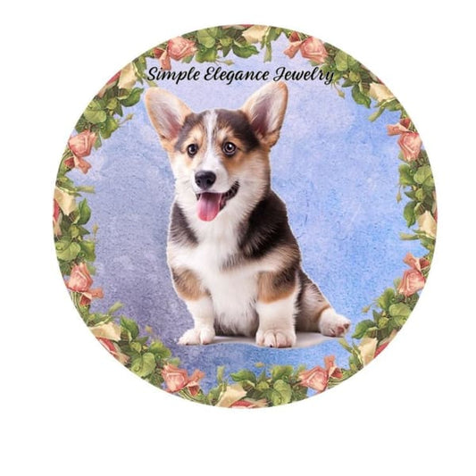 Corgi Dog Snap Charm 20mm - Snap Jewelry