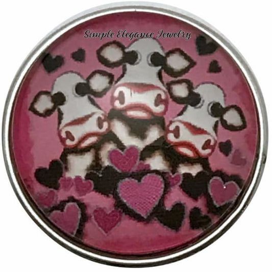 Cow Family Snap Charm 20mm for Snap Jewelry - Snap Jewelry