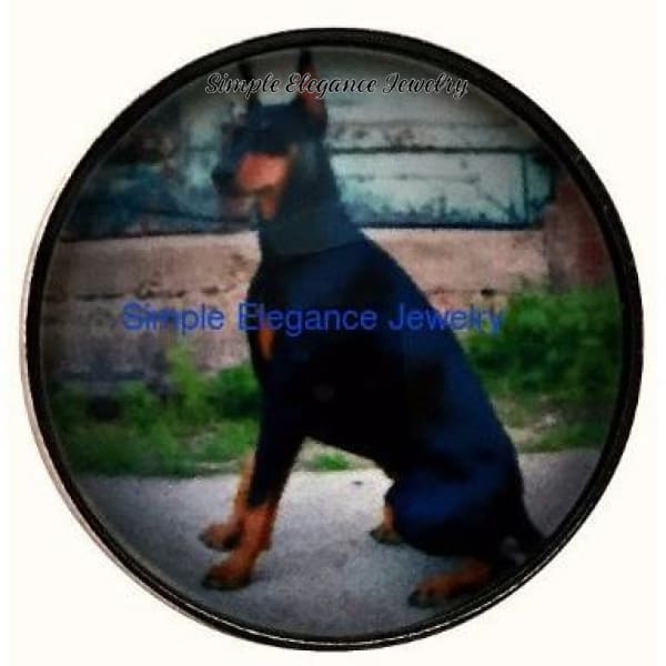 Doberman Pinscher Dog Snap 20mm - Snap Jewelry