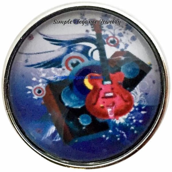 Electric Guitar Snap 20mm for Snap Jewelry - Snap Jewelry
