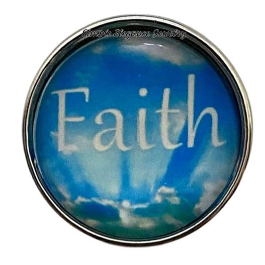 Faith Snap Charm 20mm - Snap Jewelry
