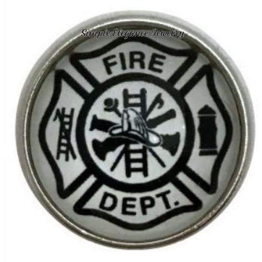 Fire Fighter Snap Charm 20mm for Snap Charm Jewelry - Snap Jewelry