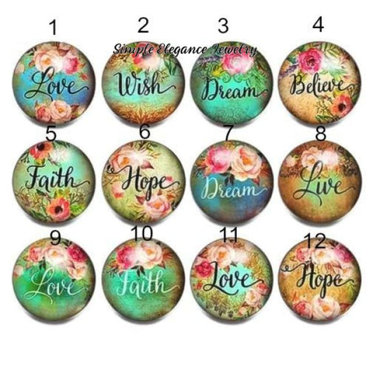 Floral Inspiration Snaps 18-20mm for Snap Jewelry - 1-Love - Snap Jewelry