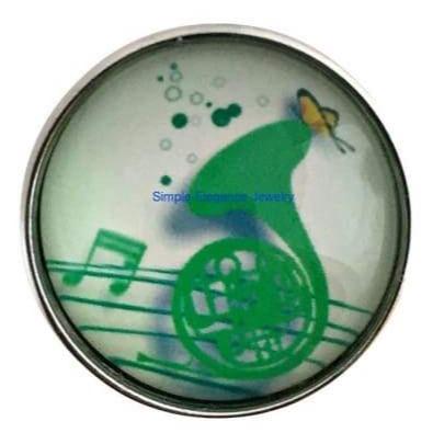 French Horn-Tuba Snap 20mm for Snap Jewelry - Snap Jewelry