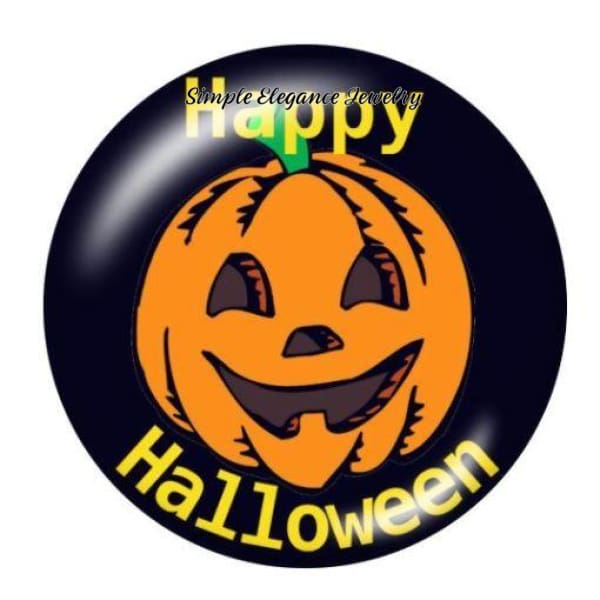 Happy Halloween Pumpkin Snap Charm - Snap Jewelry