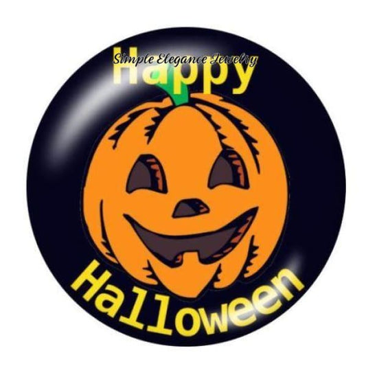 Happy Halloween Pumpkin Snap Charm - Snap Jewelry