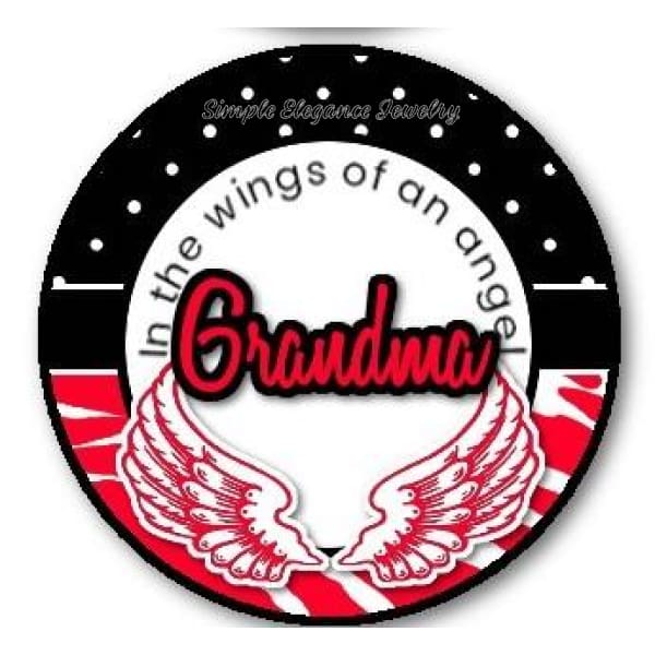 In The Wings Of An Angel Grandma Snap Charm - Snap Jewelry