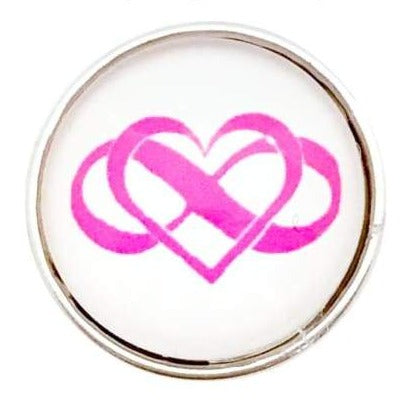 Infinity Heart Snaps 20mm for Snap Jewelry - Snap Jewelry