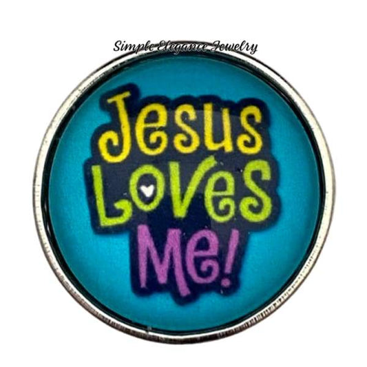 Jesus Loves You Snap Charm 20mm - Snap Jewelry