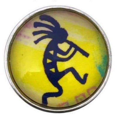 Kokopelli Snap Button 20mm - Snap Jewelry