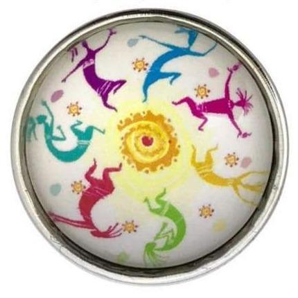 Kokopelli Snap Button 20mm (1782) - Snap Jewelry