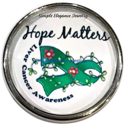 Liver Cancer Awareness Snap 20mm for Snap Jewelry - Snap Jewelry