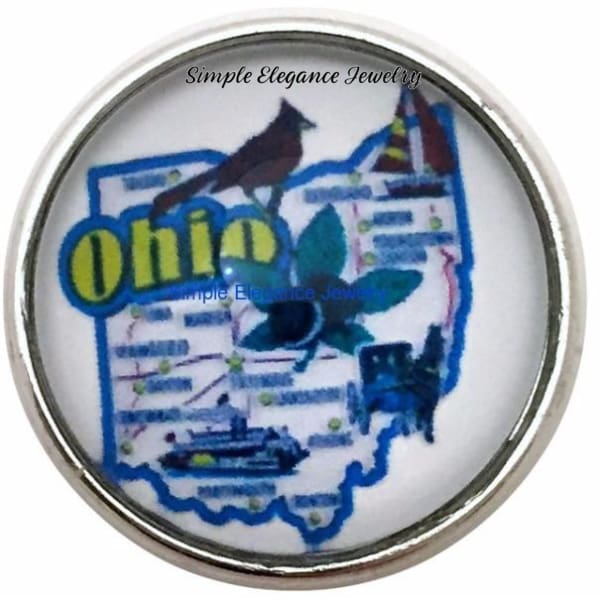 Ohio State Snap 20mm for Snap Charm Jewelry - Snap Jewelry
