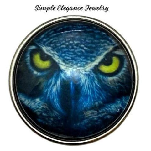 Owl Face Snap Charm 20mm - Snap Jewelry