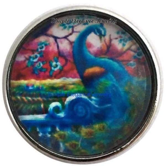 Peacock Bird Snap 20mm for Snap Jewelry - Snap Jewelry