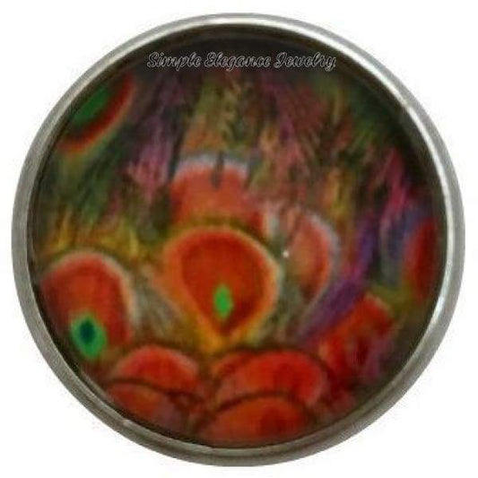 Peacock Snap Charm 20mm for Snap Jewelry - Snap Jewelry