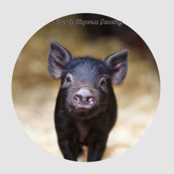 Pig Snap Charm 20mm - Snap Jewelry