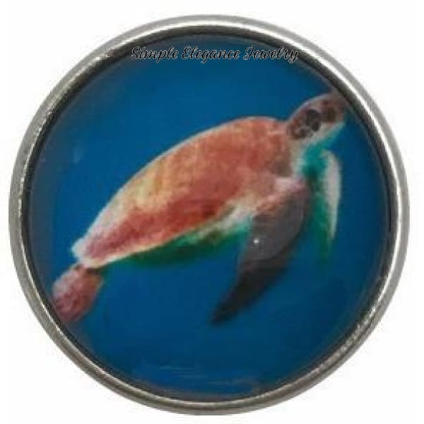 Sea Turtle Snap Collection 20mm (9 Choices) For Snap Jewelry - 108 - Snap Jewelry