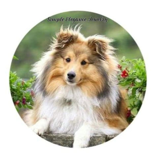Sheltie Dog Snap Charm 20mm - Snap Jewelry