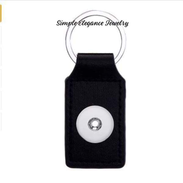 Snap Key Chain Single Snap 20mm Snaps - Midnight Black - Snap Jewelry