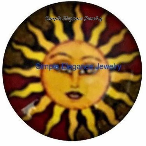 Sun Face Snap 18mm for Snap Jewelry - Snap Jewelry